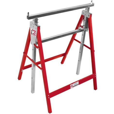 Holzmann – Tréteau pliable 150 kg – Hauteur réglable 800-1300 mm – Largeur 68 cm – Poids 6.6 kg – 1 pc(s) – SKU KB1300A (1/6)