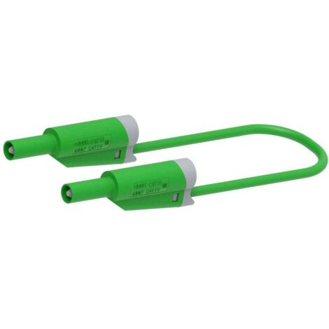 Electro PJP 2710-IEC-CD1-50V Cordon de mesure Banane mâle 4 mm Banane mâle 4 mm 50 cm vert 1 pc(s) (1/2)