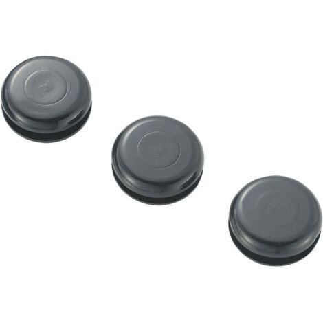 TRU COMPONENTS TC-GMCQR-1006203 Passe-câbles plein(e) Ø max. des bornes 6.4 mm Epaisseur de plaque (maxi) 1.7 mm PVC noir 100 pc(s) D739372 (1/2)