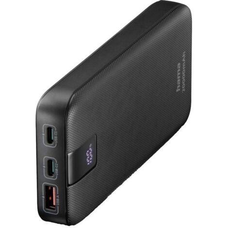 Hama Powerbank (batterie supplémentaire) 20000 mAh Power Delivery 3.0, Quick Charge 3.0 LiPo anthracite (1/5)