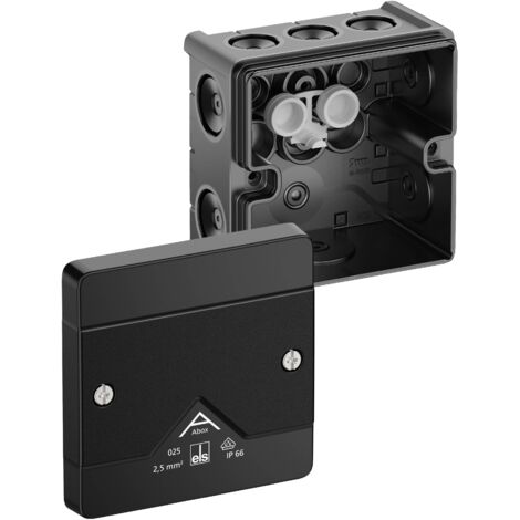 Spelsberg 80200001 Boîte de dérivation (L x l x H) 85 x 85 x 52 mm noir IP66 1 pc(s) V855253 (1/2)