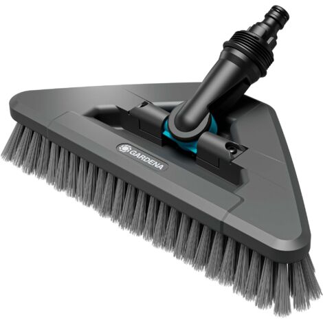 GARDENA Brosse à manche souple flex Cleansystem, pour grandes surfaces délicates (18812-20)