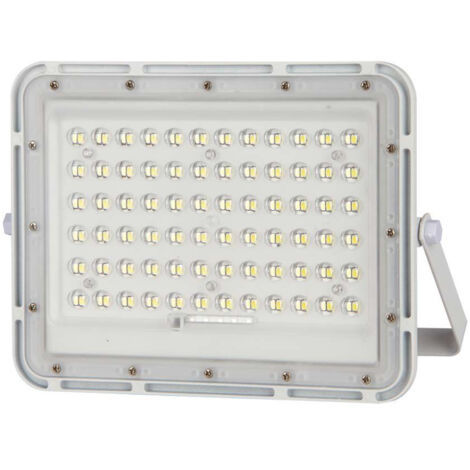 Projecteur LED V-TAC 15 W avec télécommande et panneau solaire, blanc froid, IP65