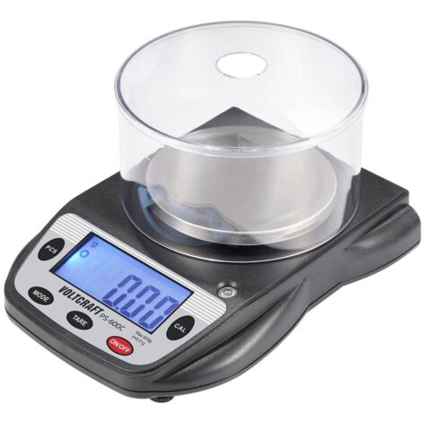 VOLTCRAFT PS-600C Balance de précision Plage de pesée (max.) 600 g Lisibilité 0.01 g à pile(s) noir (1/7)