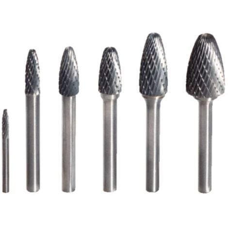 KS Tools 5153261 Fraise sur tige Carbure de tungstène Longueur 38.5 mm Dimension produit, Ø 3 mm