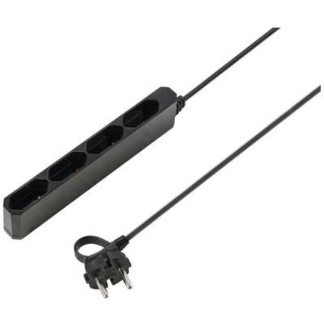 Multiprise Sygonix SY-5806880 x4 noir fiche Euro 1 pc(s) (1/6)