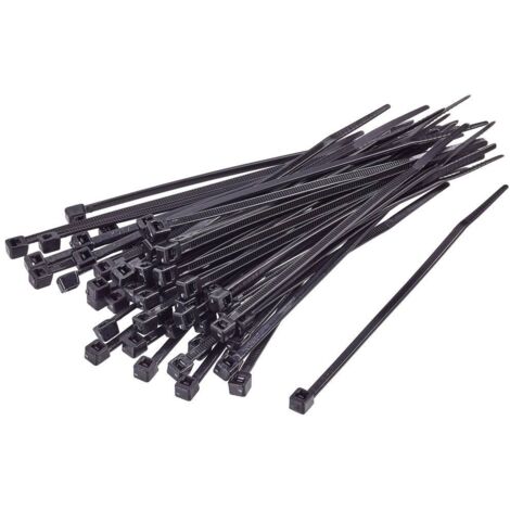 TRU COMPONENTS TC-BT-550-7.6-UVB Serre-câble 550 mm 7.6 mm noir stable aux intempéries et aux UV 100 pc(s) (1/2)