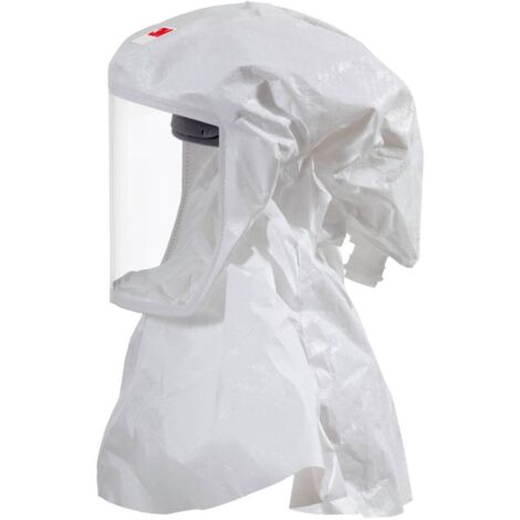Cagoule légère à usage unique EN 166 – Protection respiratoire – 2 couches polypropylène – Compatible systèmes filtration 3M - S-433L