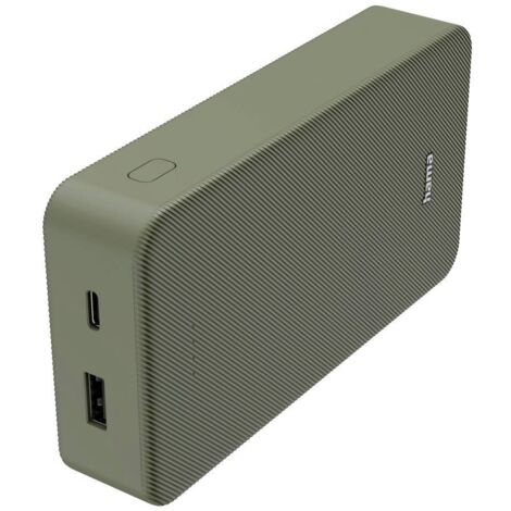 Hama Batterie rechargeable de 20,000 mAh (Batterie portable, Chargement rapide, USB A, USB C, Spacieux, Léger, Petit, Chargeur), Couleur Rouge (1/5)