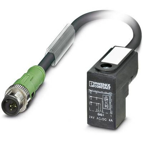 Connecteur confectionné pour capteurs/actionneurs 30.00 cm Phoenix Contact SAC-3P-MS/ 0,3-PUR/CI-1L-Z SCO 1435580 M12 m (1/2)