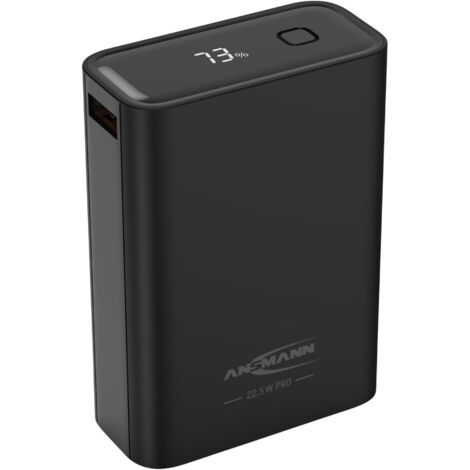 Ansmann 20000 mAh PB222PD sw Powerbank (batterie supplémentaire) 20 Ah Power Delivery 3.0, Quick Charge 2.0 LiPo noir a (1/5)