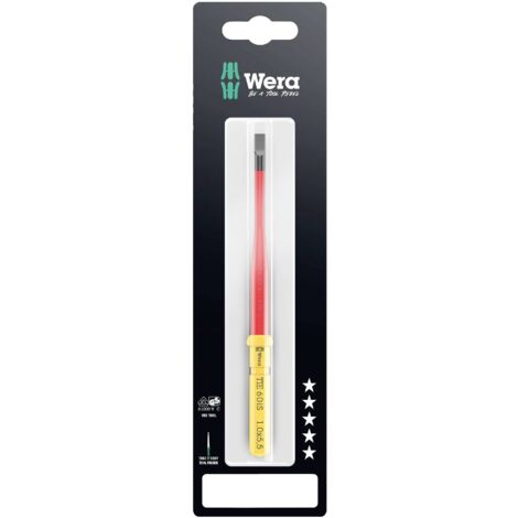 Wera Kraftform Kompakt VDE 60 iS 1,0x5,5x157 mm TIE SB pour électricien vis à fente Lame interchange (1/5)