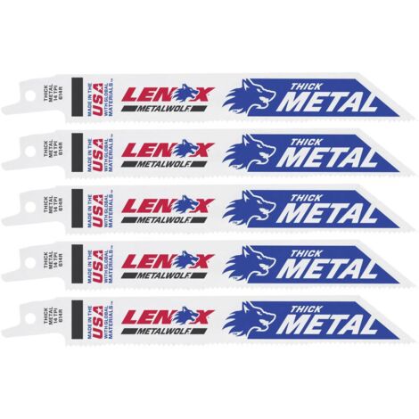 Lenox 20564614R Lame de scie sabre BIM pour métal 152x19x0.9 mm Longueur lame de scie 152 mm 5 pc(s)
