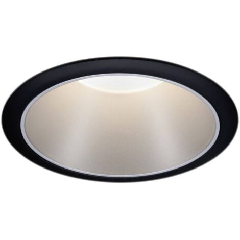 Paulmann – Luminaire à LED encastrable GU10 93397 – Noir mat et argent – Tension 230V – Pour éclairage décoratif en salle de bain - Y110682