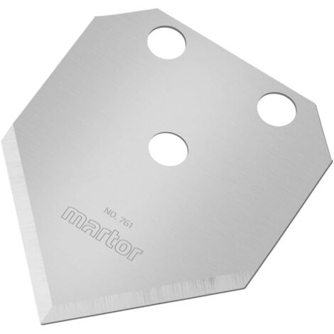 Martor Profi 40 - Lot De 10 Lames De Remplacement Pour Coupe Styromousse - Longueur 71,2 Mm - Affûtage Bilatéral