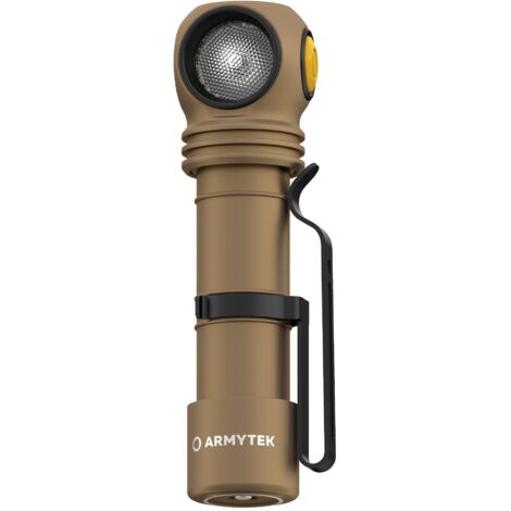 ArmyTek Wizard C2 Pro Sand White LED Lampe de poche avec clip ceinture à batterie 2500 lm 115 g (1/5)