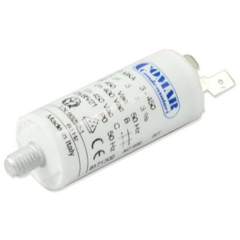 COMAR 600022 1 pc(s) Condensateur de marche pour moteur 2 µF 450 V/AC 5 % (Ø) 25 mm V661763 (1/2)