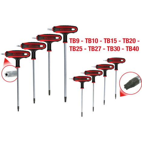KS Tools 151.8165 TX Jeu de clés mâles coudées 2, 2.5, 3, 4, 5, 6, 8, 10 8 pièces C711392