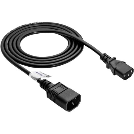Câble Alimentation PC AKYGA 1,8m - Noir, Connecteur IEC C13, Solide Et Fiable