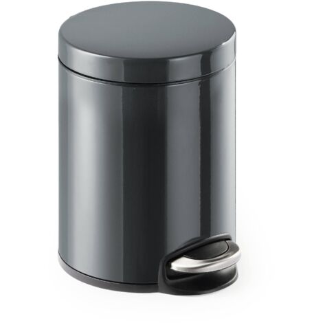 Poubelle Durable 341058 5 l (Ø x H) 20.5 cm x 29 cm métal, plastique anthracite-gris 1 pc(s) (1/5)
