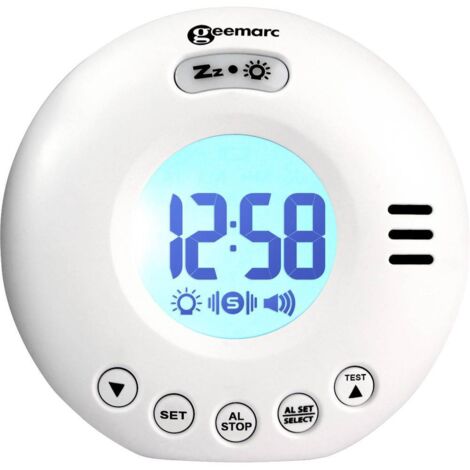 Geemarc JWNS-VOYAGERV2WHI électronique Réveil blanc A226002 (1/3)