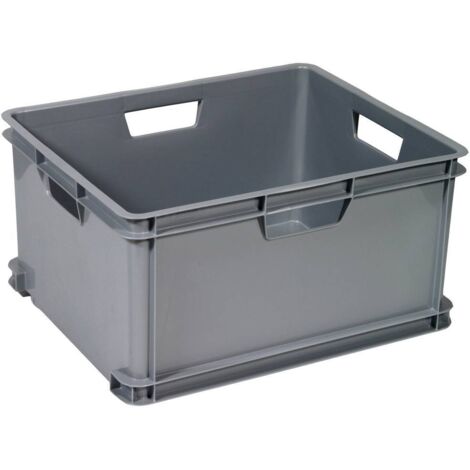 Curver – Boîte de rangement empilable 60L – Dimensions 525 x 280 x 430 mm – Plastique renforcé – Poignées robustes pour transport sécurisé - A597873
