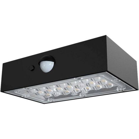 V-TAC VT-403 10305 Applique solaire 3 W blanc neutre, blanc chaud noir