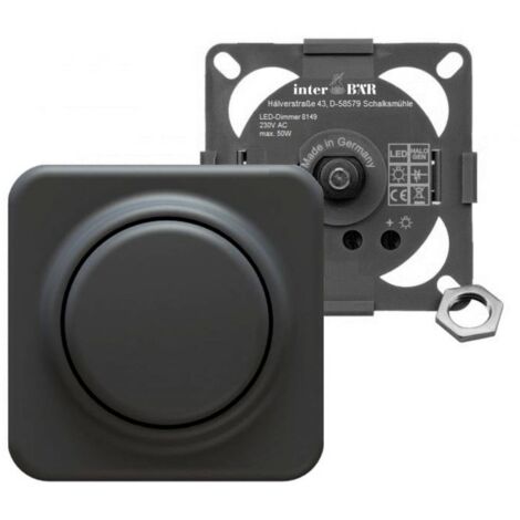 interBär 8149-000.01 Variateur à encastrer dans un meuble noir (1/2)