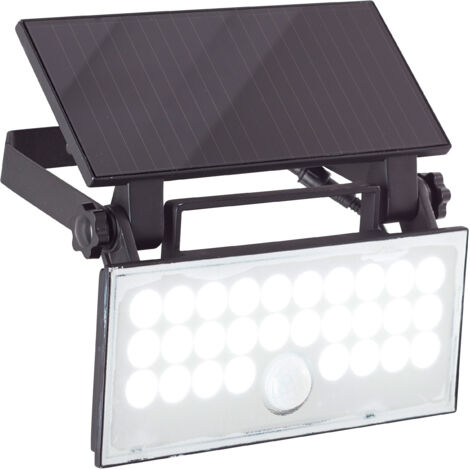 Brilliant Luton G40421/06 Applique solaire extérieure avec détecteur de mouvement LED 6 W noir