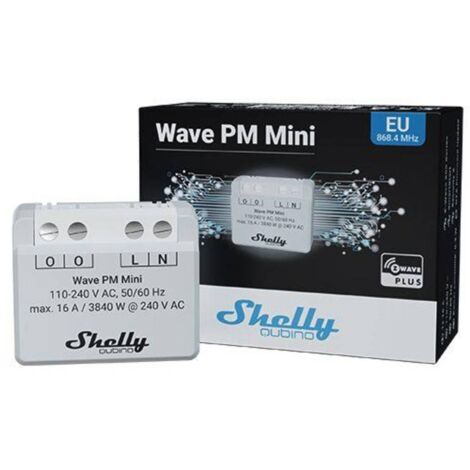 Shelly Shelly Qubino Wave PM Mini Actionneur de mesure de commutateur Z ...