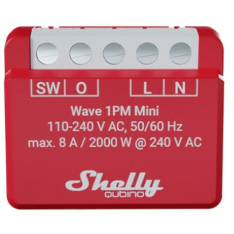Shelly Shelly Qubino Wave 1PM Mini Actionneur de mesure de commutateur ...
