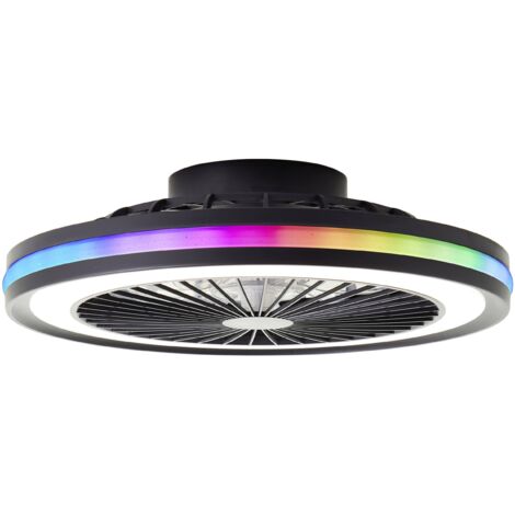 Brilliant – Plafonnier LED avec ventilateur – Module LED 40 W – Couleur d'éclairage 2700K à 6400K – Ø 466 mm – IP20 pour intérieur - V870523