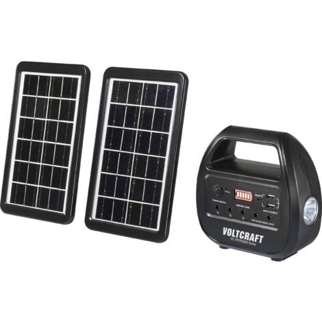 VOLTCRAFT VC-PS15000-Solar VC-14297675 Powerbank solaire Courant de charge cellule solaire 0.51 A 3 W 15000 mAh