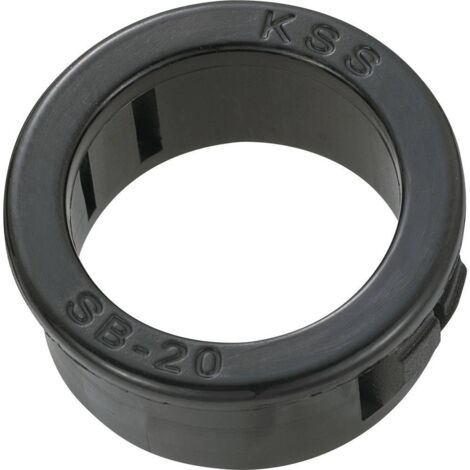 TRU COMPONENTS TC-SBR20203 Passe-câbles Ø max. des bornes 15.9 mm Epaisseur de plaque (maxi) 3.2 mm Polyamide noir 100 (1/2)