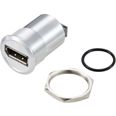 TRU COMPONENTS TC-11980476 Port d'écran 1,2 adaptateur pour panneau femelle DisplayPort femelle - DisplayPort femelle argent Contenu: 1 pc(s) R039902 (1/2)