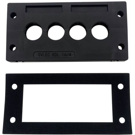 TRU COMPONENTS TC-KDL 16/4 Barrette d'entrée de câble Ø max. des bornes 16 mm PA noir 1 pc(s) (1/2)