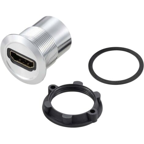TRU COMPONENTS TC-11980452 Adaptateur HDMI femelle HDMI femelle - HDMI femelle argent Contenu: 1 pc(s) R039922 (1/2)