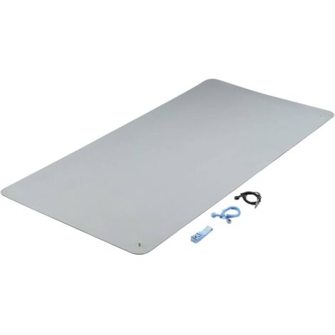 TRU COMPONENTS TC-12356308 Set de tapis antistatique (ESD) gris (L x l x H) 1190 x 590 x 2 mm 1 set (1/6)