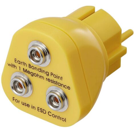 TRU COMPONENTS TC-12351668 Fiche mâle de mise à la terre 3x connecteur à bouton-poussoir 10 mm 1 pc(s) V640943 (1/3)