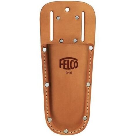 Étui en cuir véritable pour sécateur – Longueur 235mm – Largeur 90mm – Boucle de ceinture et clip de fixation – Protection optimale – Felco
