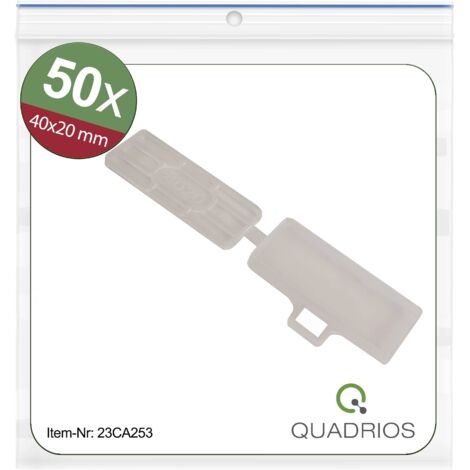Quadrios 23CA253 23CA253 Porte-étiquette Type de montage: pour collier serre-câbles Surface d'étiquetage: 18 x 42 mm tr (1/5)