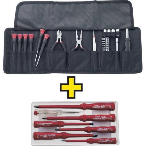 Coffret d'outils pour électricien 90 pièces : WK 1090 L | Contact