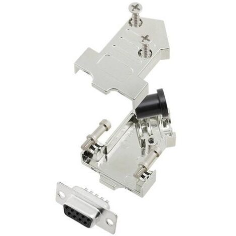 TRU COMPONENTS TCD45NT09MDBSK 7708512 Kit embase SUB-D femelle 45 ° Nombre de pôles: 9 fût à souder 1 pc(s) (1/2)
