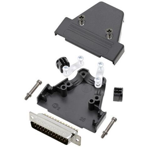 TRU COMPONENTS TCTRIP25DMPK 7708704 Kit embase SUB-D mâle 180 ° Nombre de pôles: 25 fût à souder 1 pc(s) (1/2)