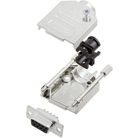 TRU COMPONENTS TCDTZK09DMSK 7708984 Kit embase SUB-D femelle 180 ° Nombre de pôles: 9 fût à souder 1 pc(s) (1/2)