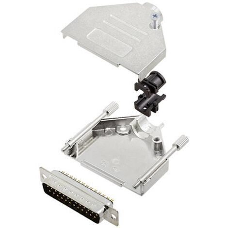 TRU COMPONENTS TCDTZK25DMPK 7708988 Kit embase SUB-D mâle 180 ° Nombre de pôles: 25 fût à souder 1 pc(s) (1/2)