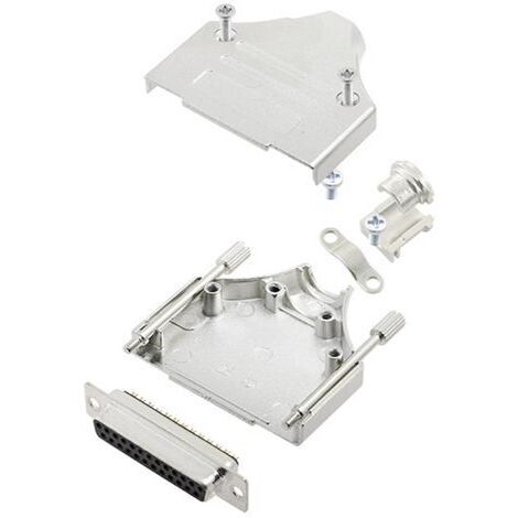 TRU COMPONENTS TCMHDM25DMSK 7709744 KIT EMBASE SUB-D FEMELLE 180 ° NOMBRE DE PÔLES (NUM): 25 FÛT À SOUDER 1 PC(S) (1/2)