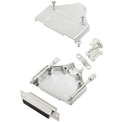 TRU COMPONENTS TCMHDM25DBSK 7708584 Kit embase SUB-D femelle 180 ° Nombre de pôles: 25 fût à souder 1 pc(s) (1/2)