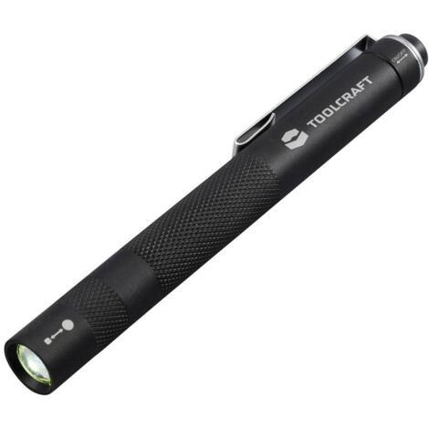 TOOLCRAFT TO-8985333 Lampe stylo avec clip ceinture à pile(s) 170 lm noir 33 g R039992 (1/6)