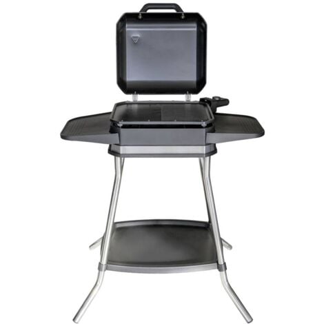 Unold Jimmy table Barbecue sur pied avec protection anti-vent, protection contre la surchauffe, voyant lumineux, réglag